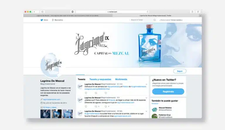 Campaña Twitter - Lágrima de Mezcal